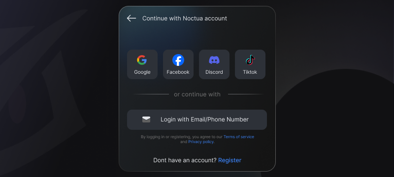 Login Options